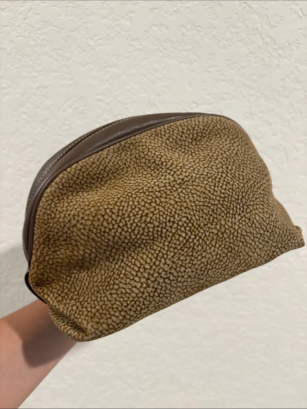 Borbonese Vintage Redwall Handbag made in Italy